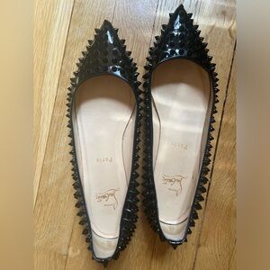 Authentic Christian Louboutin spiked flats size 40